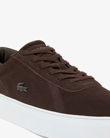 Lacoste Court Set Suede Trainer - Dark Brown