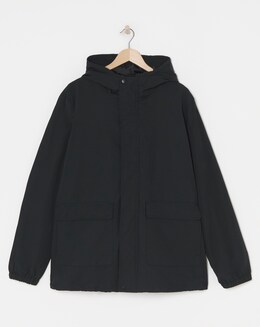 Hooded Black Lightweight Hooded Jacket