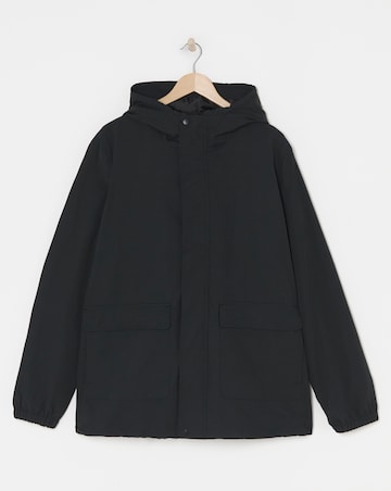 Hooded Black Lightweight Hooded Jacket