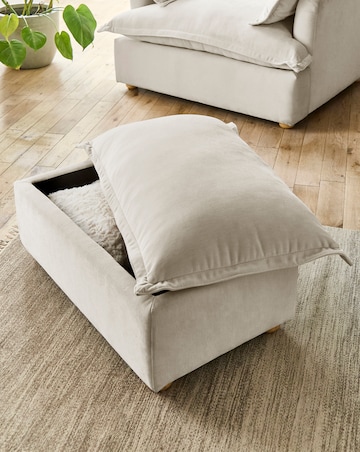 Naya Pillowback Storage Footstool