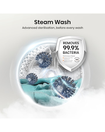 Hisense 3S Series WF3S1243BB3 WiFi-enabled 12kg 1400 Spin Washing Machine - Blac