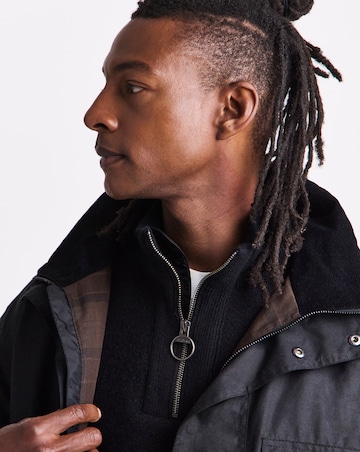 Barbour Re-Engineered Utility Bedale Wax Jacket - Black