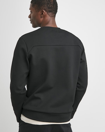 BOSS Black Stripe Crew Neck Sweat