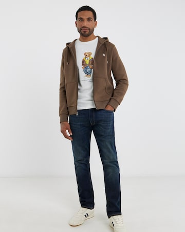 Polo Ralph Lauren Zip Through Hoodie - Brown Heather