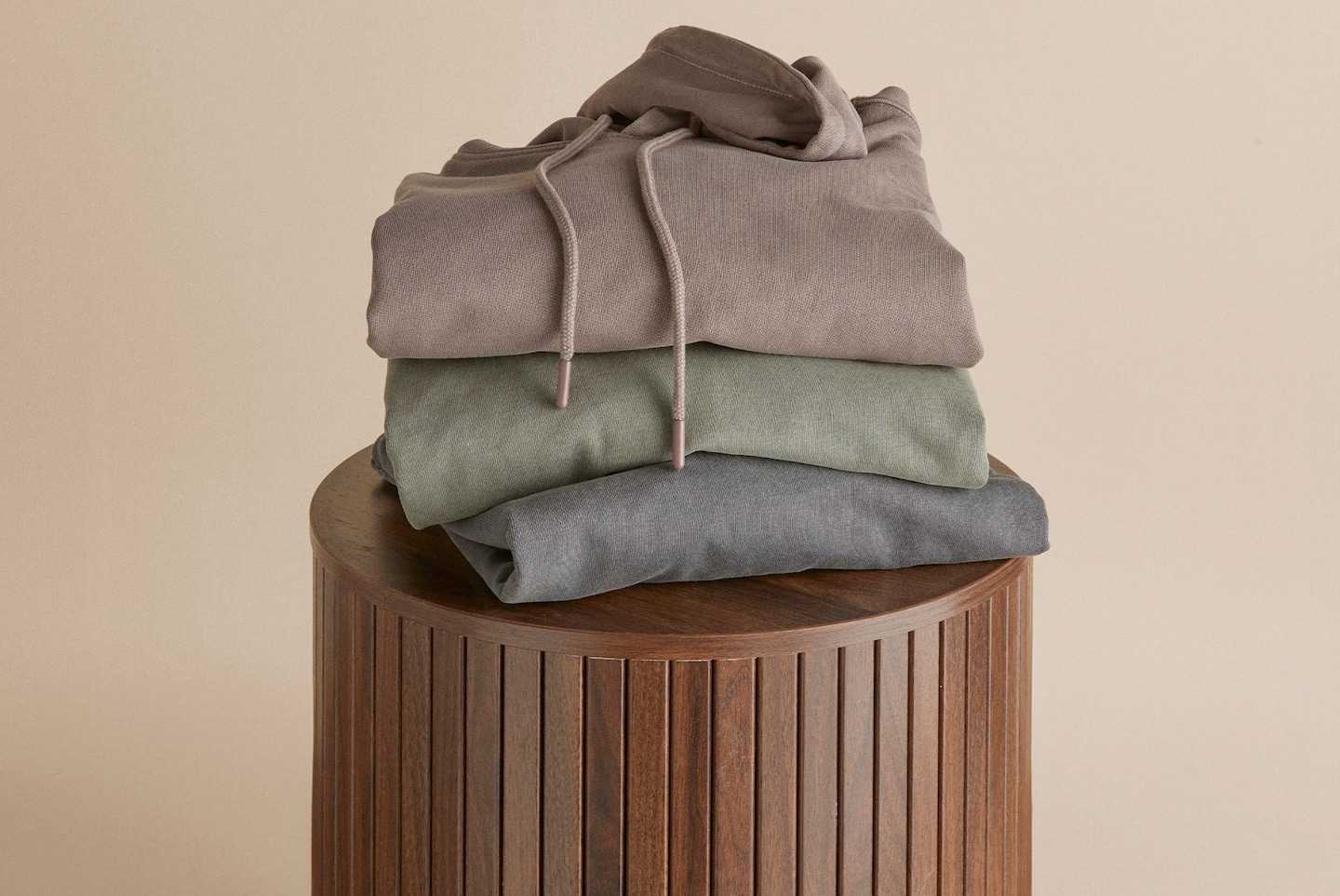 A small pile of jumpers