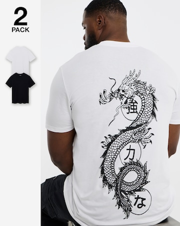 Jack & Joens Fred Crew Neck T-Shirt 2 Pack