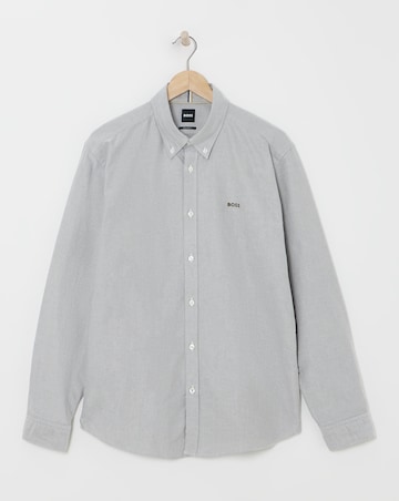 BOSS Classic Long Sleeve Green Shirt