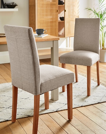 Ava Pair of Dining Chairs Fabric
