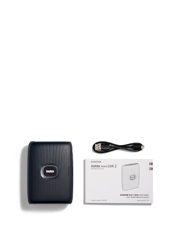 Fujifilm Instax Mini Link 2 Photo Printer with 20 Shot Film Pack - Space Blue