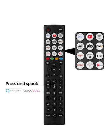 Hisense 55in 55U6KQTUK Smart 4K UHD HDR Mini-LED TV with Dolby Vision IQ