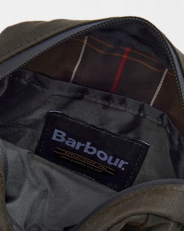Barbour Field Wax Crossbody Bag - Olive