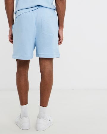 Lacoste Textured Jersey Shorts - Light Blue