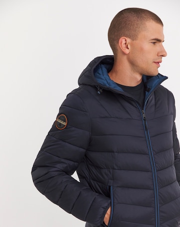 Napapijri Aerons Hooded Coat - Navy