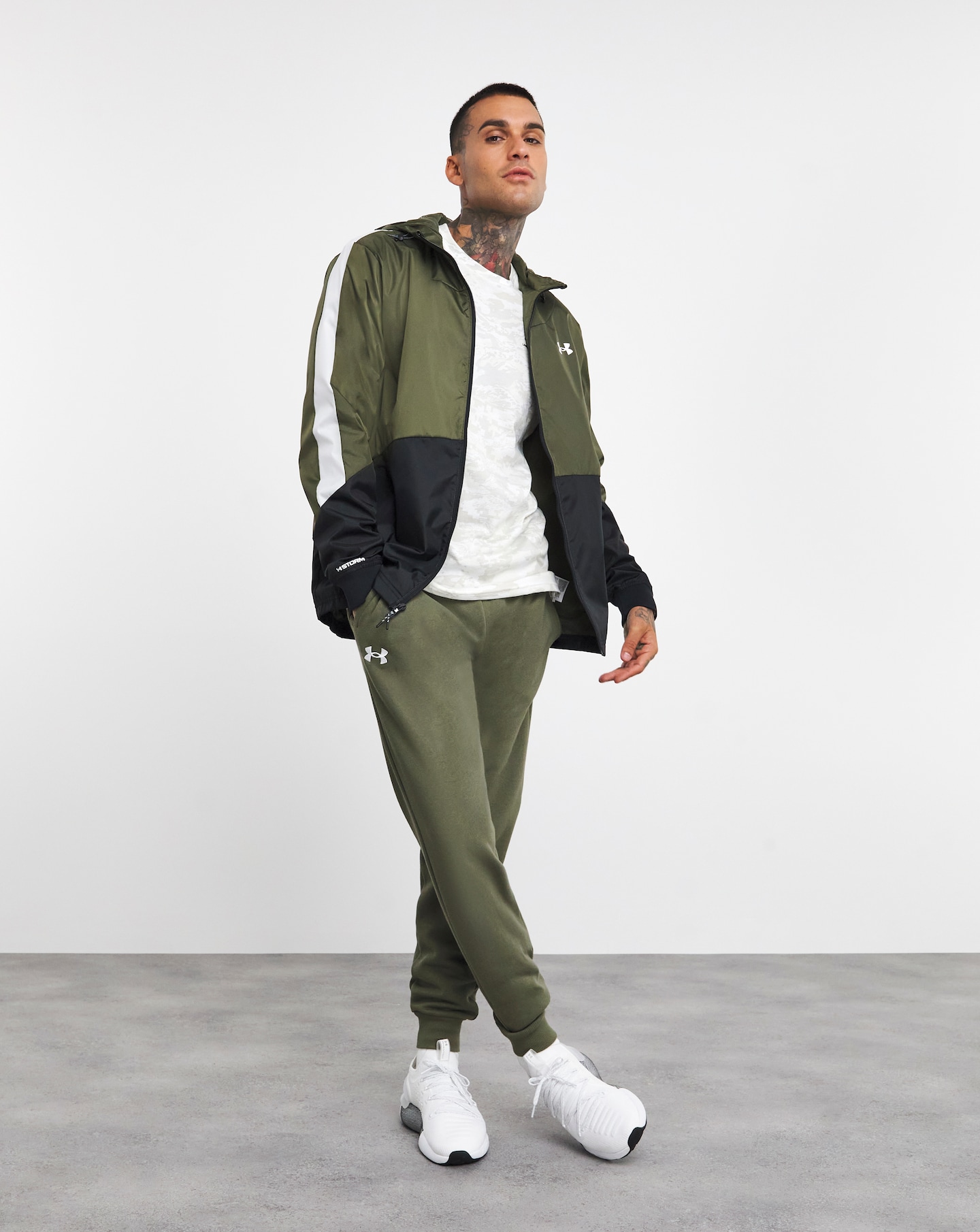 Under armour rival fleece joggers green hotsell