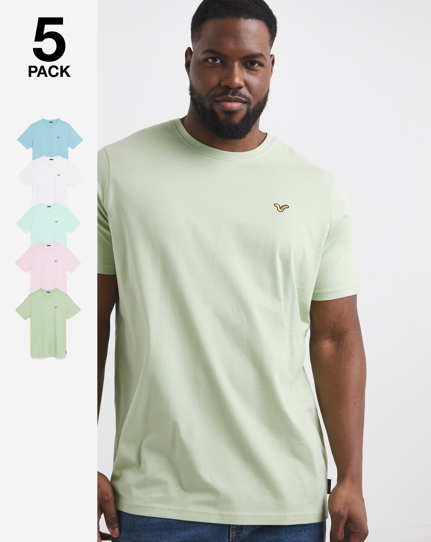 Voi Storm 5 Pack T-Shirts Long Length