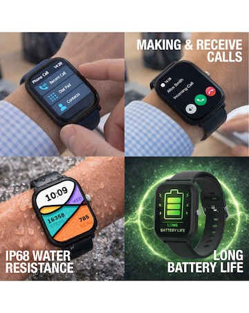 Entity Aero Smart Watch Bundle - Black/Berry/Lilac