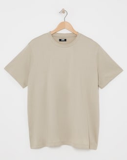 Premium Mercerised Supima Cotton T-Shirt- Grey Stone