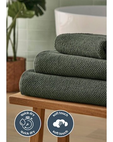 Silentnight Popcorn Pack of 2 Towels