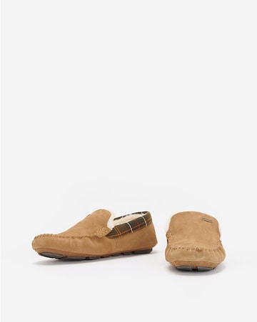 Barbour Monty Moccasin Slipper - Camel