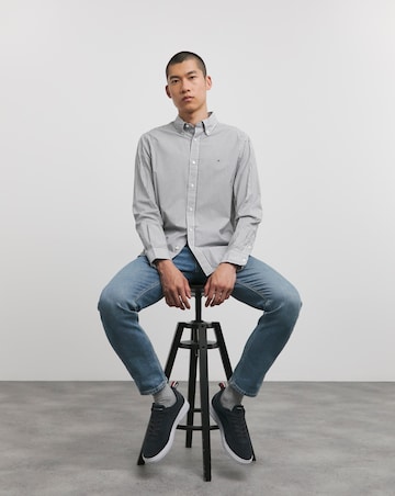 Tommy Hilfiger Navy Easy Stripe Long Sleeve Shirt