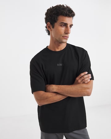 BOSS Short Sleeve Relax Fit Logo T-Shirt - Black