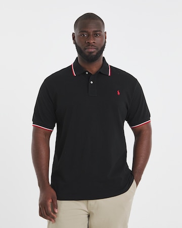 Polo Ralph Lauren Short Sleeve Tipped Polo -Black