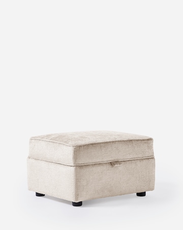 Hunter Chenille Storage Footstool
