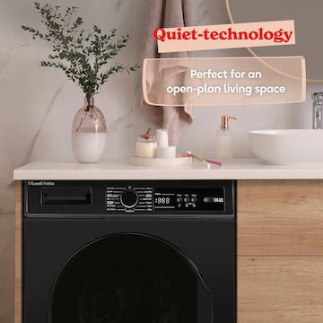 Russell Hobbs RH814W111B, 8kg, 1400rpm, Washing Machine - Black