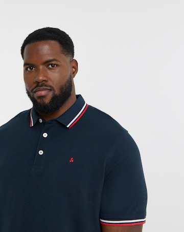 Jack & Jones Paulos Tipped Polo - Navy
