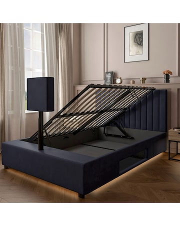 XR Living Maisie Fabric LED TV Ottoman Bed