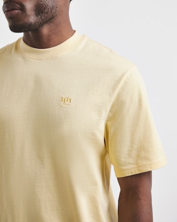 Union Embroid T-Shirt Long-Yellow