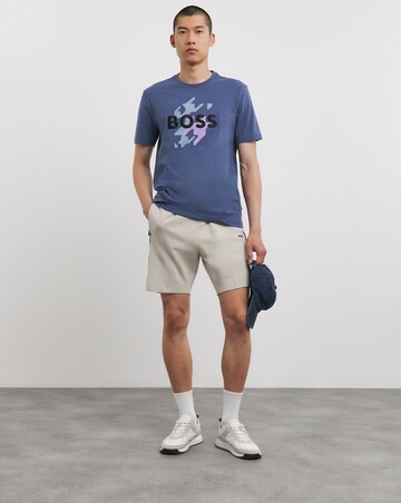 BOSS Blue Short Sleeve Graphic Logo T-Shirt