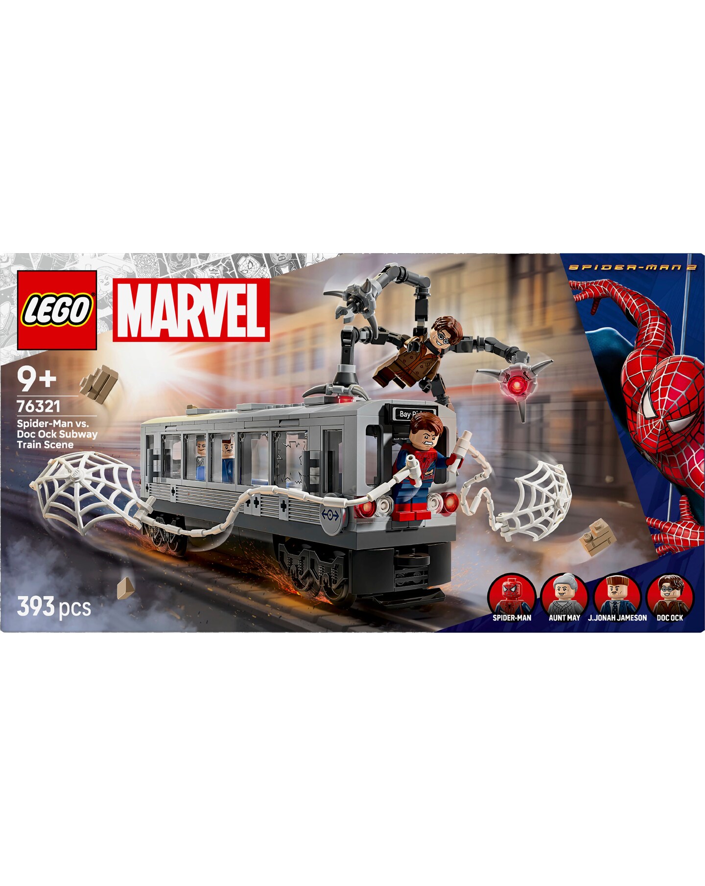 LEGO Marvel Spider-Man vs. Doc Ock Subway Train Scene, Super Hero