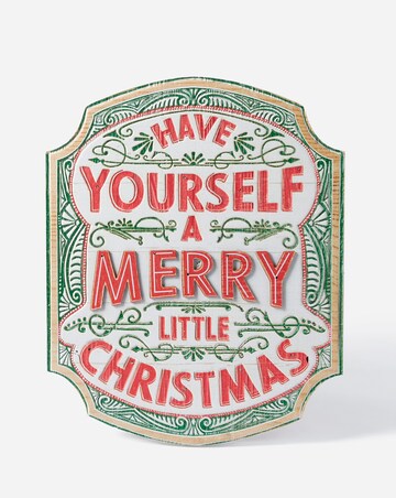 Have Yourself a Merry Christmas Pre-Lit Wall Sign