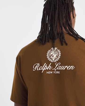 Polo Ralph Lauren Short Sleeve Back Graphic T-Shirt - Brown