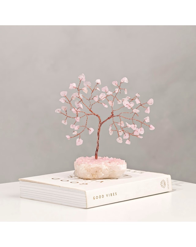 Serenity Gemstone Tree Love Rose Quartz