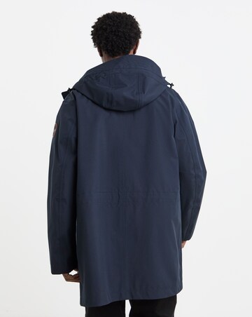 Napapijri Pilloz Shell Longline Jacket - Navy