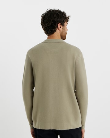 Folio Knitted Zip Through Shirt