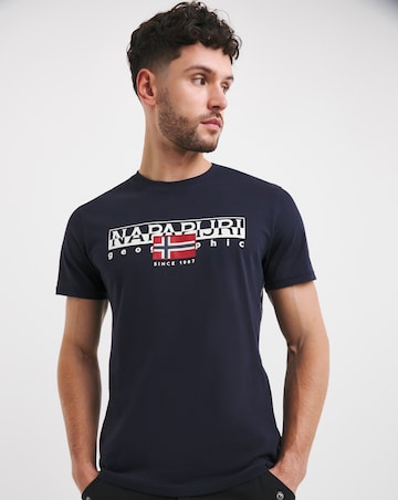 Napapijri Aylmer Logo T-Shirt - Navy
