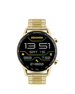 Sekonda Active Plus Smart Watch - Gold Alloy Case &amp; Stainless Steel Bracelet