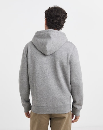 Polo Ralph Lauren Zip Through Logo Sweat - Dark Grey Marl