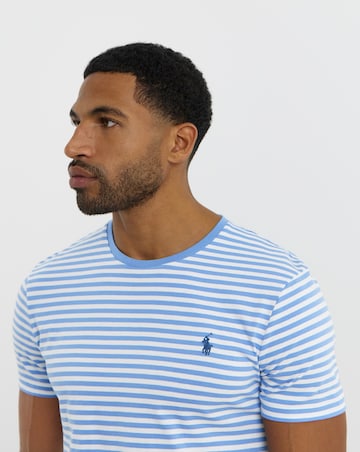 Polo Ralph Lauren Short Sleeve Stripe T-Shirt - Blue/White