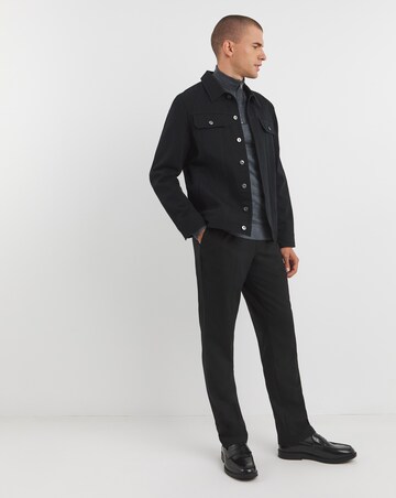 Calvin Klein Merino Quarter Zip Dark Grey Jumper