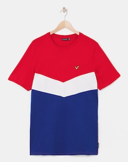 Voi Chevron Colourblock T-Shirt Long Length