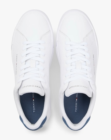 Tommy Hilfiger Leather Court - White/Blue