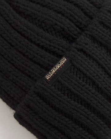 Napapijri Semiury Black Bobble Hat
