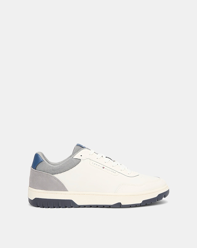 Tommy Hilfiger Leather & Suede Basket - Grey