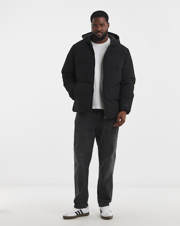 Jack & Jones Global Puffer Coat - Black