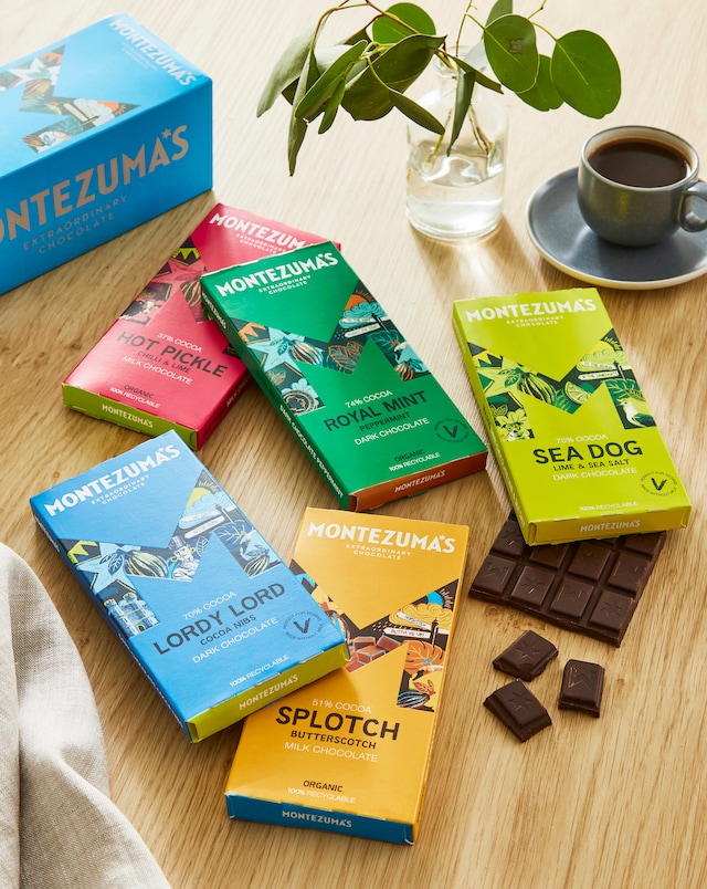 Montezuma's Chocolate Bar Library 5 x 90g Bars