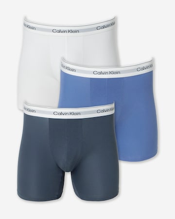 Calvin Klein 3 Pack Boxer Brief - White/Blue